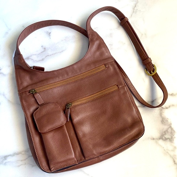 JP Ourse & Cie The Traveler Full Grain Leather Crossbody Messenger Bag - Picture 1 of 16